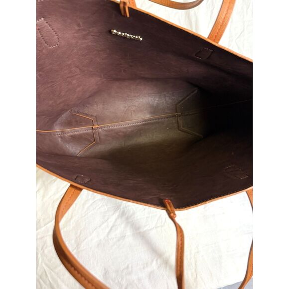 🌈 Desigual Reversible Tote - Bold Rainbow Print + Vegan Leather Straps (NWT!) - Picture 3 of 3